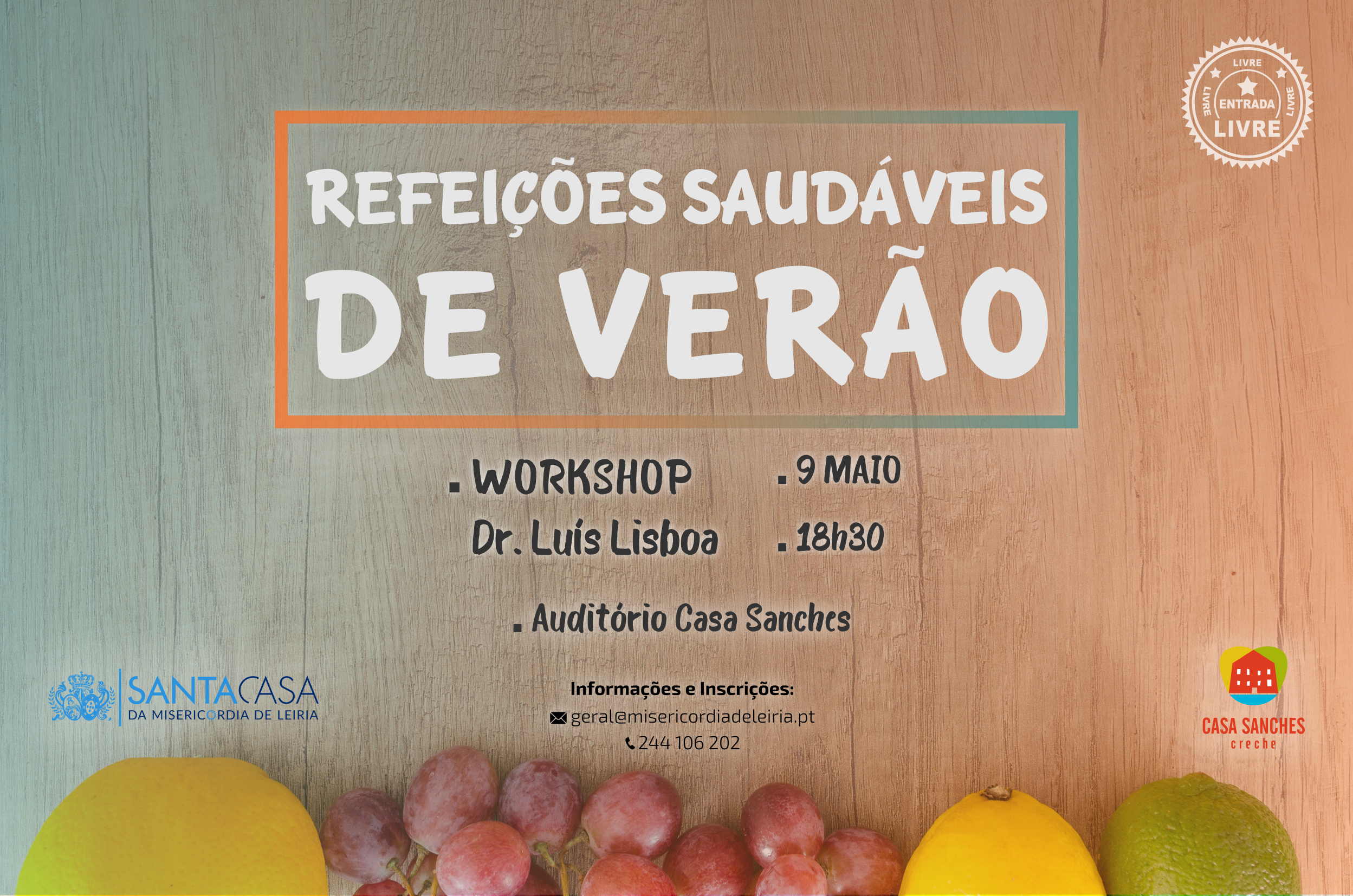 WORKSHOP - REFEIÇÕES SAUDÁVEIS DE VERÃO 